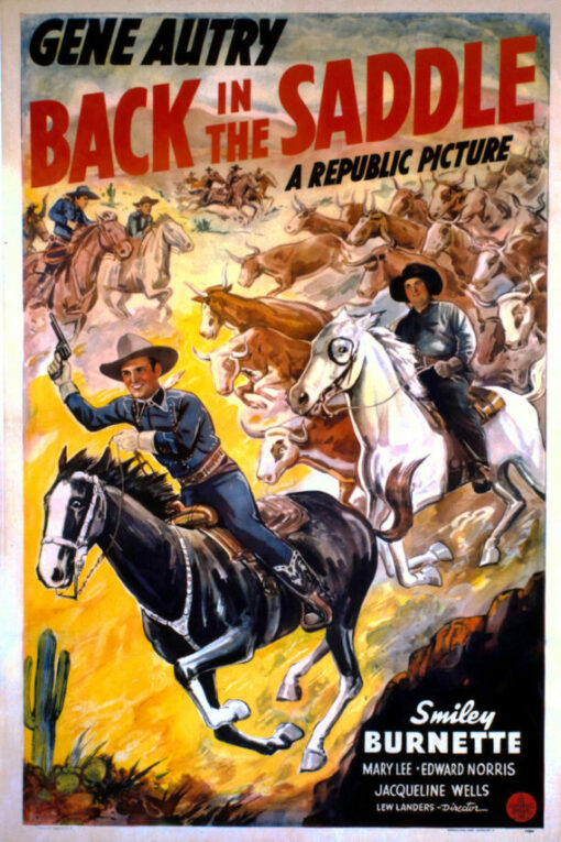 "Back In The Saddle Again" - barbershop -  TTBB 4-part - chart