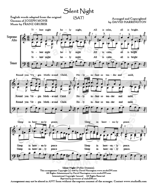 "Silent Night" - SAT chart