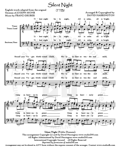 "Silent Night" - TTB chart