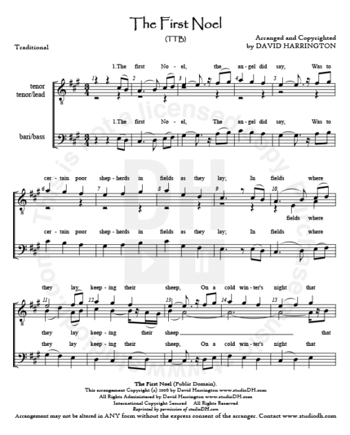 "The First Noel" - TTB chart